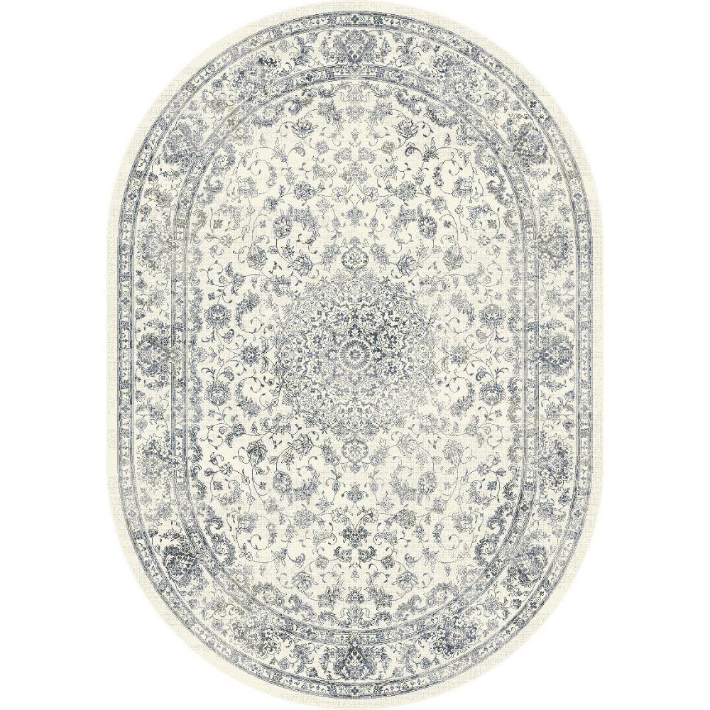 Dynamic Rugs 57109-6666 Ancient Garden 5.3 Ft. X 7.7 Ft. Oval Rug in Cream
